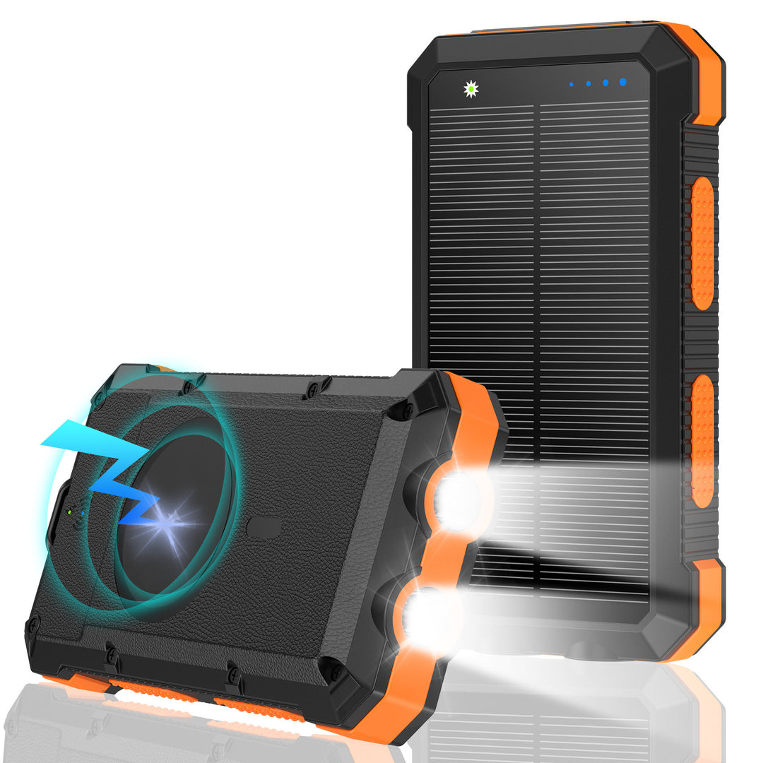 Cargador inalámbrico solar magnético Power Bank 20000 mA Iluminación al aire libre impermeable