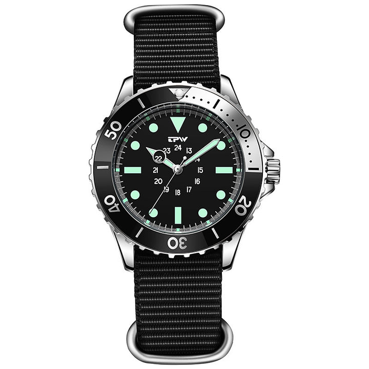 Montre à quartz imperméable de l'entreprise multifonctionnelle pour hommes