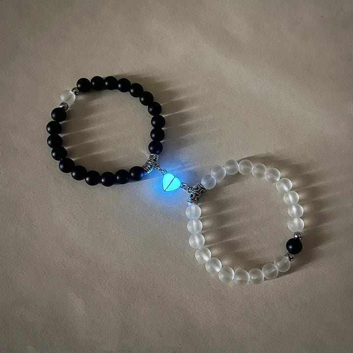 Cœur lumineux Un couple de bracelet d'ornement