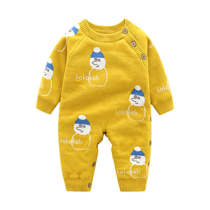 Ubrania dla noworodka dziecięce ubrania pełzające zagęszczenie uprzęży dla niemowląt