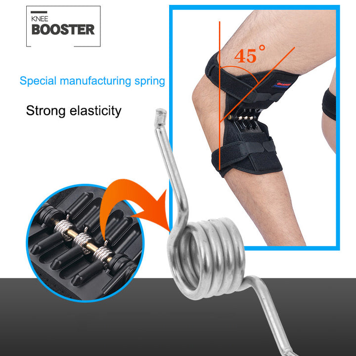 High Quality Knee Brace Patella Booster Spring Knee Brace Support For Mountaineering Squat Sports Knee Booster
