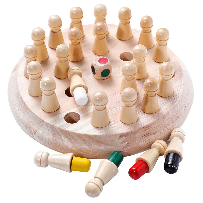 Çocukların ahşap eğitim oyuncakları hafıza satranç çocuk erken eğitim oyuncakları