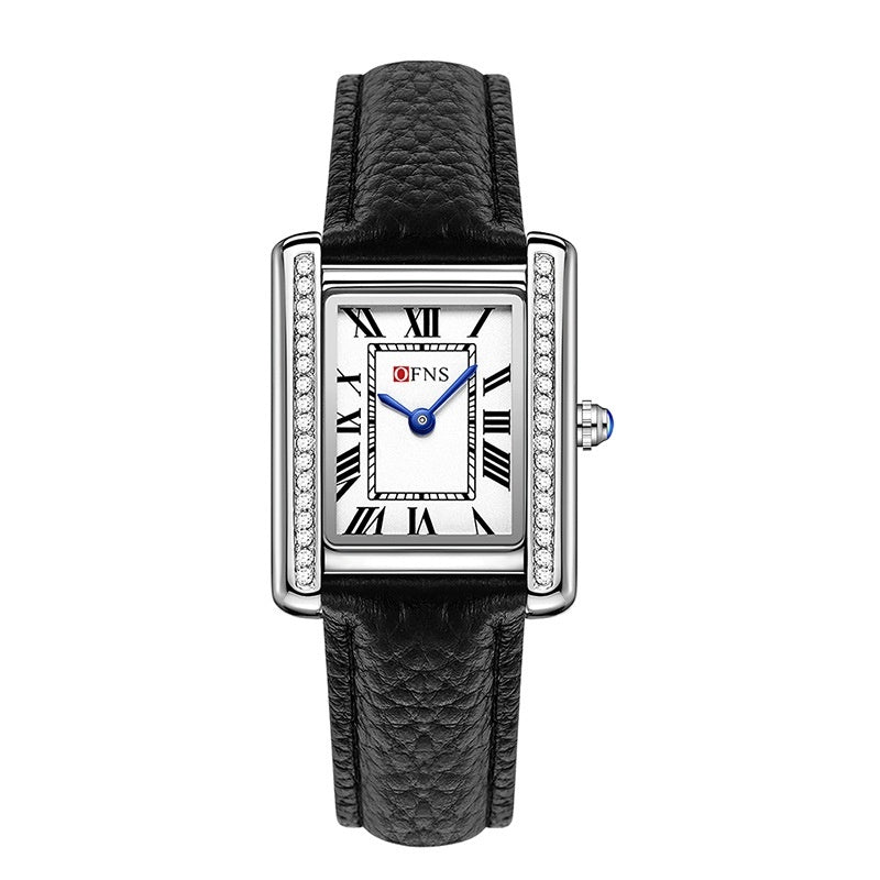 Retro Diamond Eingelegtes High-End-Frauen-Quarz-Uhr-Paar