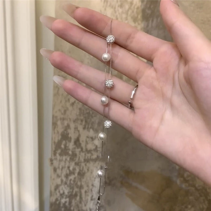 Beads de dos capas de dos capas Pearl Pearl French Style