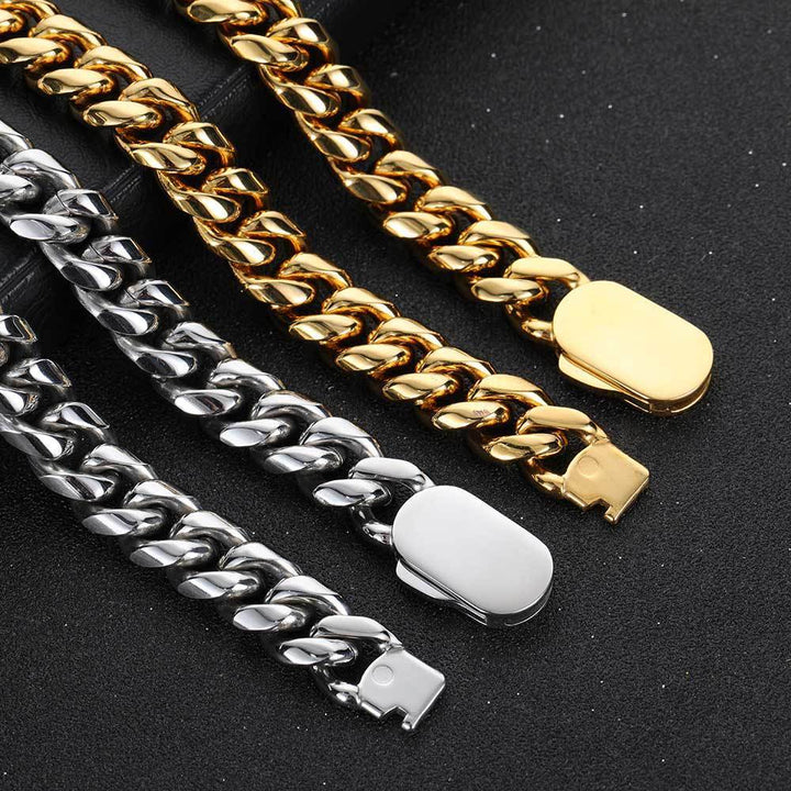 Stainless Steel Cuban Link Chain Personality