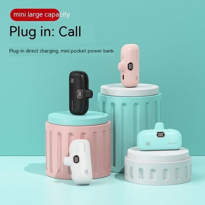 Pocket Wireless Capsule Power Bank Small Portable Power Source Power Bank Mini Fast Charge