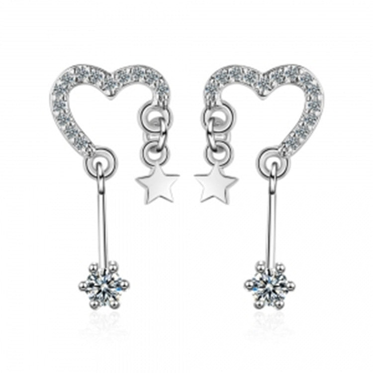 Personalized temperament all-match zircon earrings