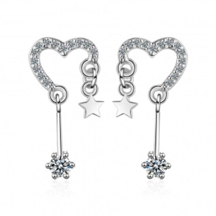 Personalized temperament all-match zircon earrings