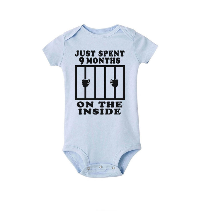 Klimmen klimmen creatieve baby romper jumpsuit met korte mouwen