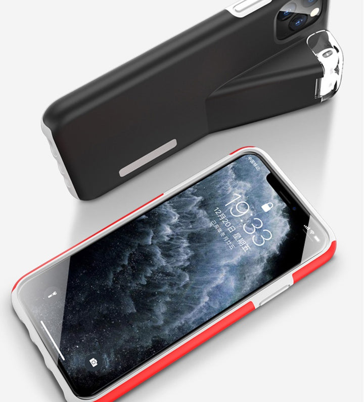 Kompatibel mit Apple, AirPods Ladekoffer Black Edge Cover für das iPhone