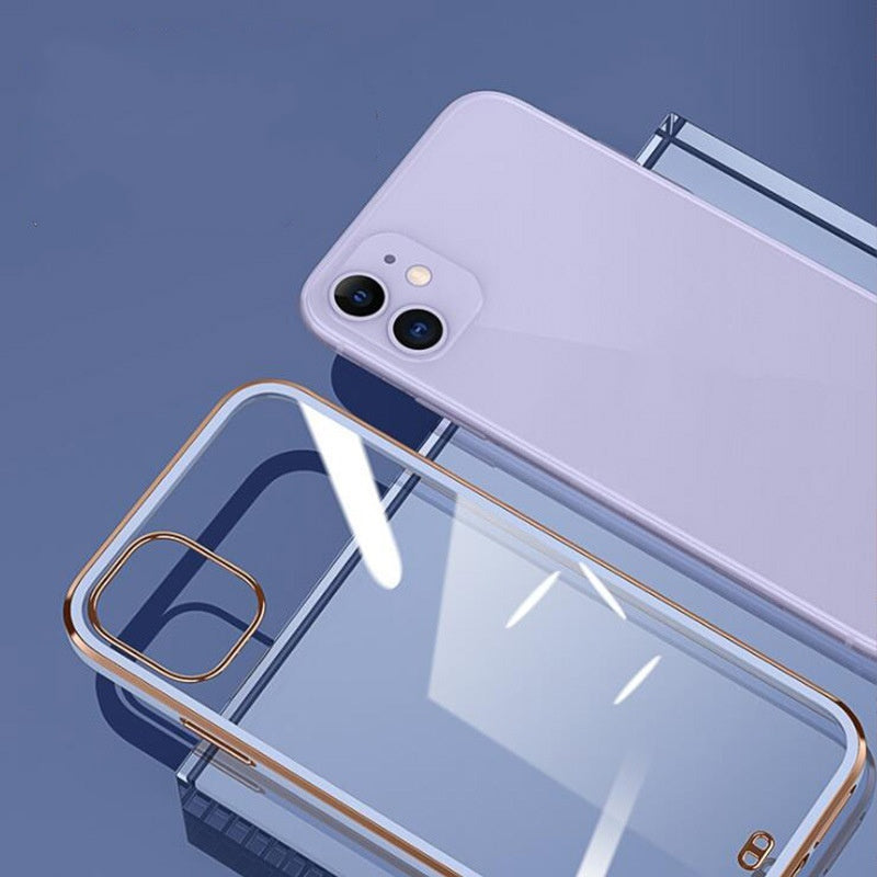 Gerade Kante transparent Soft Case Plating Protective Sleeve