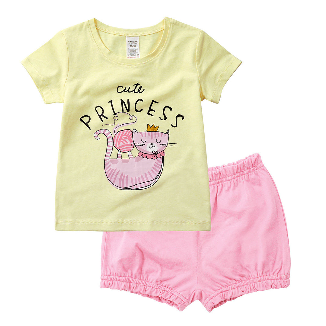 Summer Baby Two-piece Short-sleeved Children's Clothing