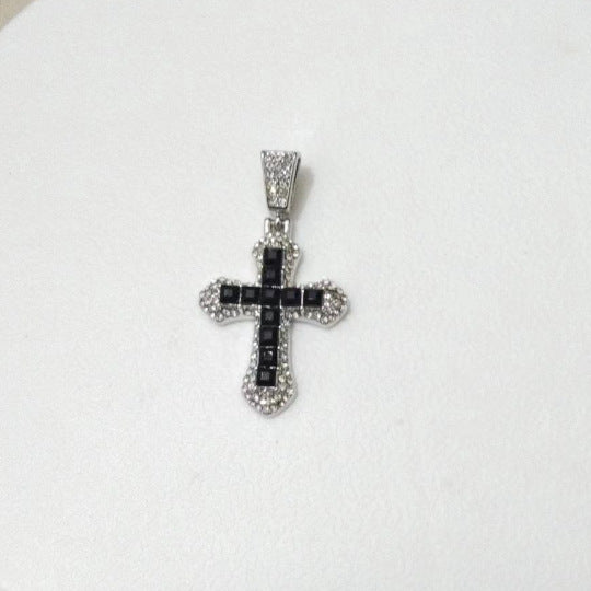 European And American Diamond Cross Necklace Hip Hop Trend