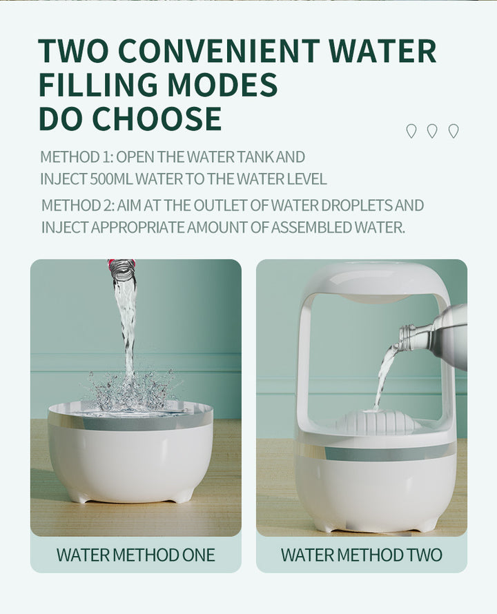 Humidificador anti gravedad de agua de agua Backflow Machine de aromaterapia Gran capacidad Dormitorio de oficinas Peligreras para el hogar