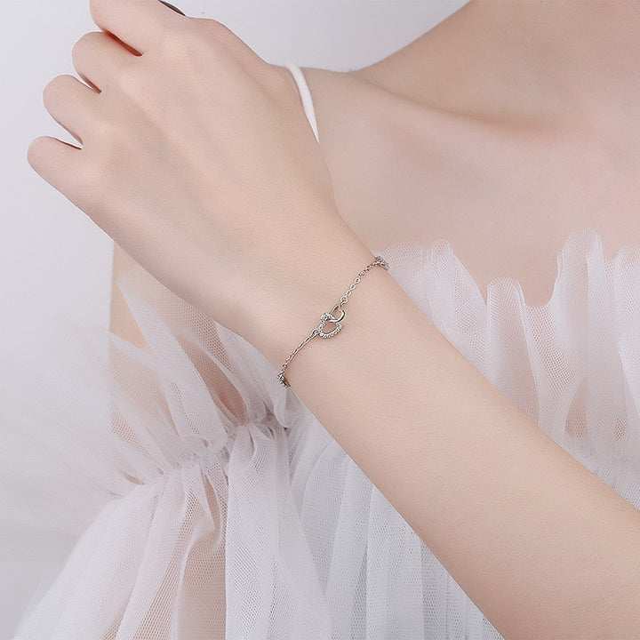 Bracciale con fibbia d'amore da donna Nicchia semplice