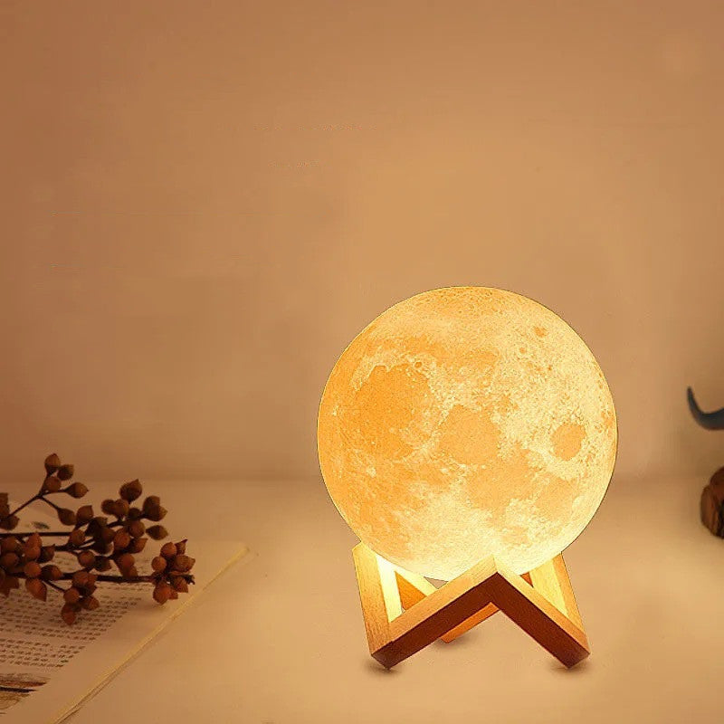 3D Baskı Ay Gece Masa Lambası Çin Sevgililer Günü Hediyesi
