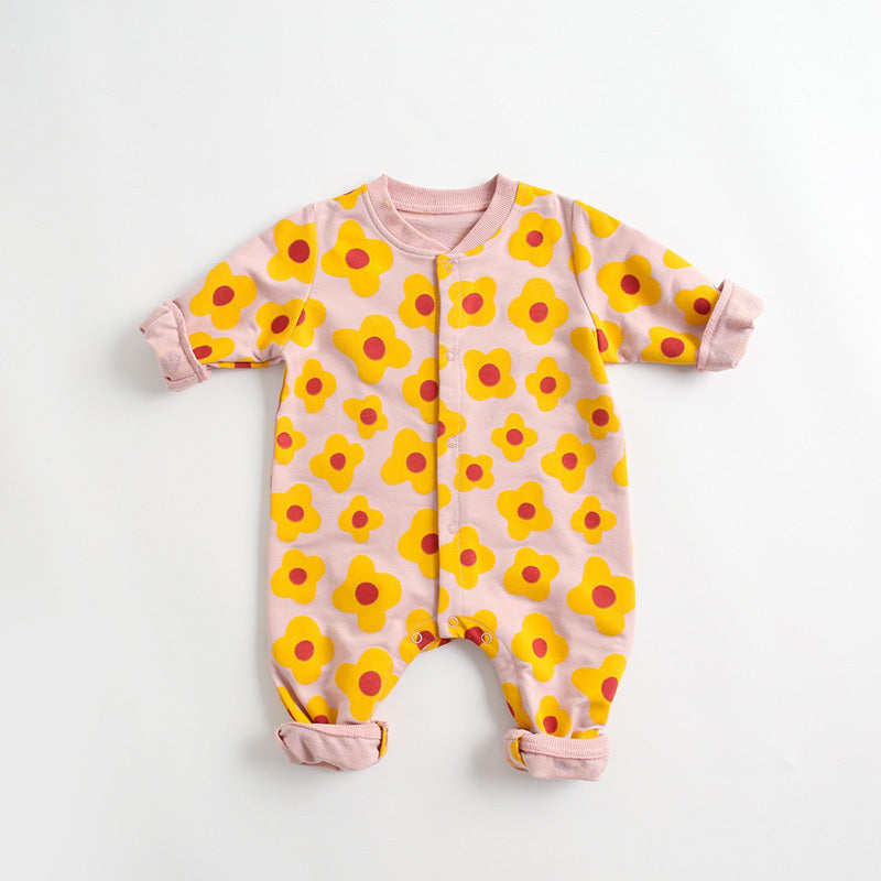 Baby Clothes Cartoon Long-Sleeved Romper