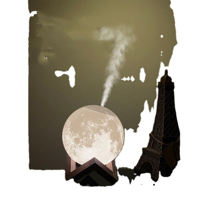 Lunar luchtbevochtiger nachtlicht slaapkamer huishouden aromatherapie hydraterende spray slaapzaal bedmut mute creatief geschenk