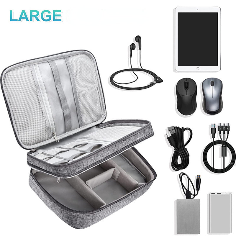 Electronics Organizer Travel Cable Organizer Sac Imperpose Sac de rangement numérique portable ACCESSOIRES ÉLECTRONIQUE CALAGE Câble Câble Organisateur Bagure de rangement imperméable multifonctionnel Sac de rangement