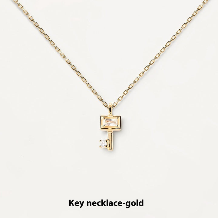 Дизайн специального интереса Love S925 Серебряный серебряный ожерелье