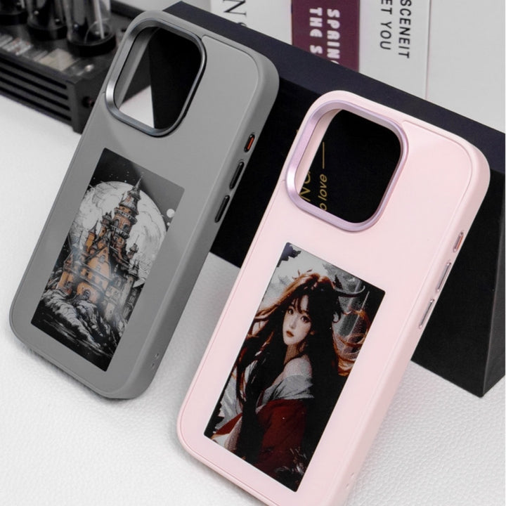 Ink Screen Border Projection Phone Case