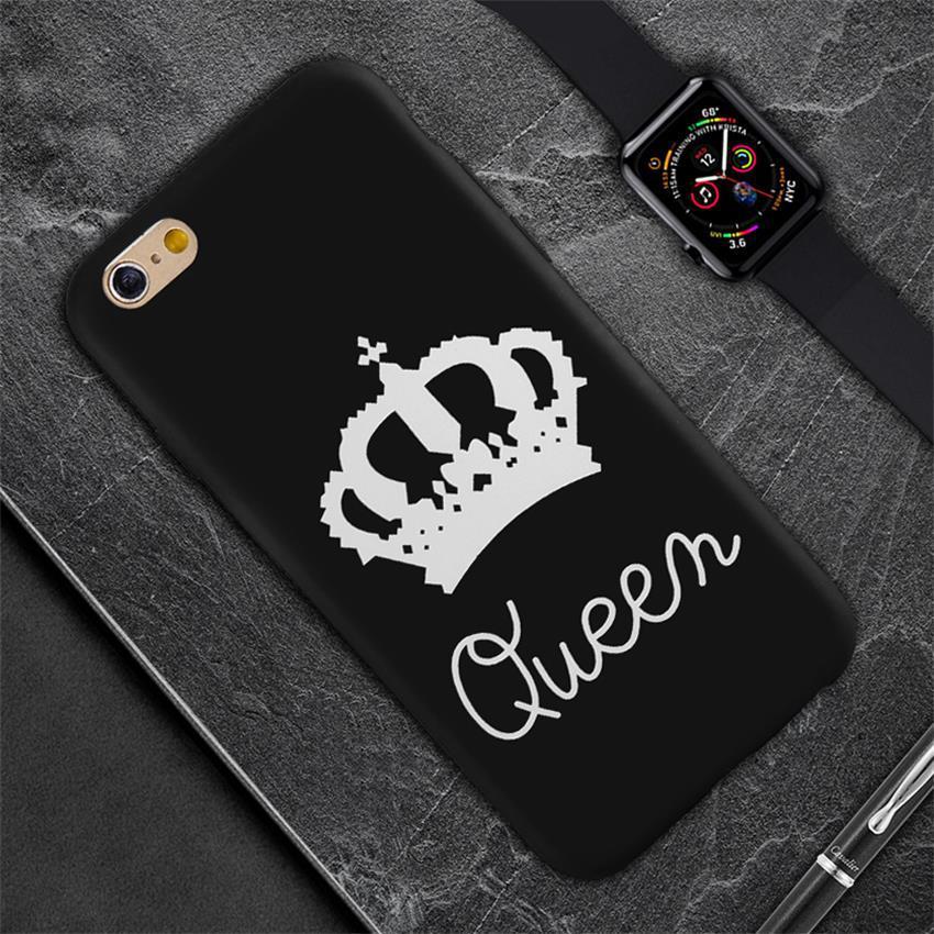 Crown King personalizat pictat carcasă de telefon simplu