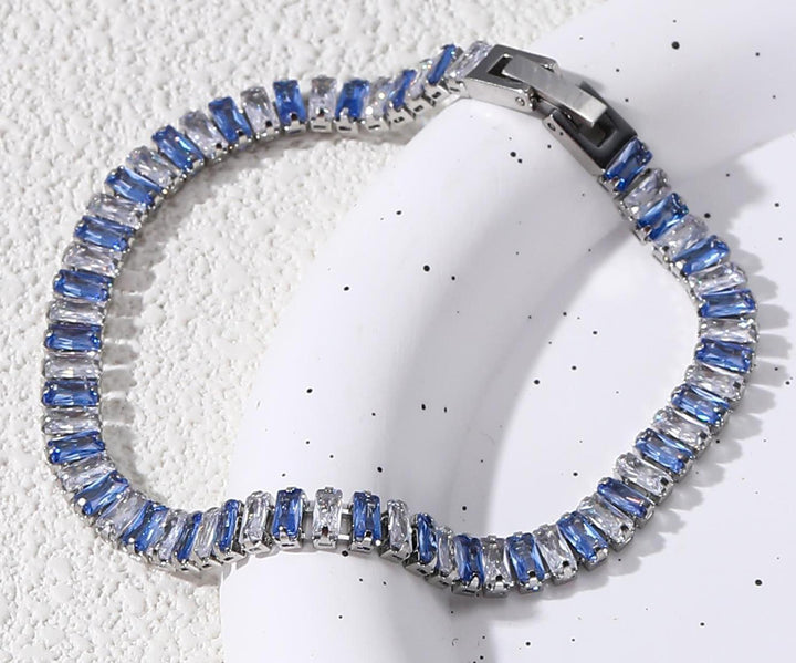 Bracelet de zircon coloré mode tendance