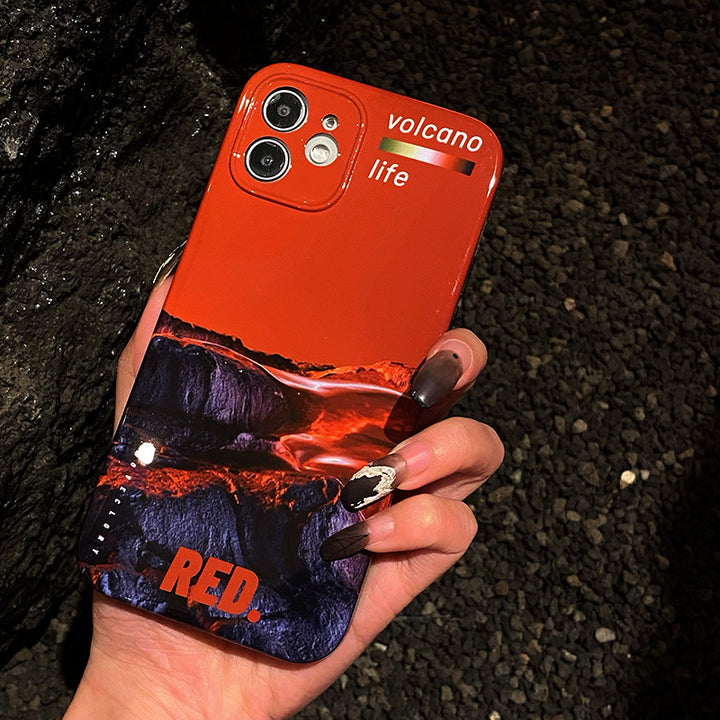 Совместим с Apple, Clory Original Red Volcano Mobile Phore iPhone12