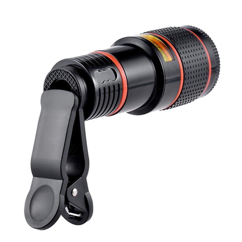 Evrensel Mobil Cep Telefonu İçin Optik Zoom Teleskop Kamera Lensinde HD 8X Klip