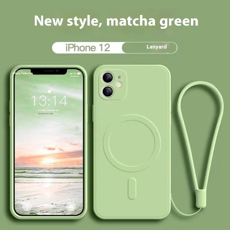 Wireless New Liquid Silicone Magnetic Phone Case