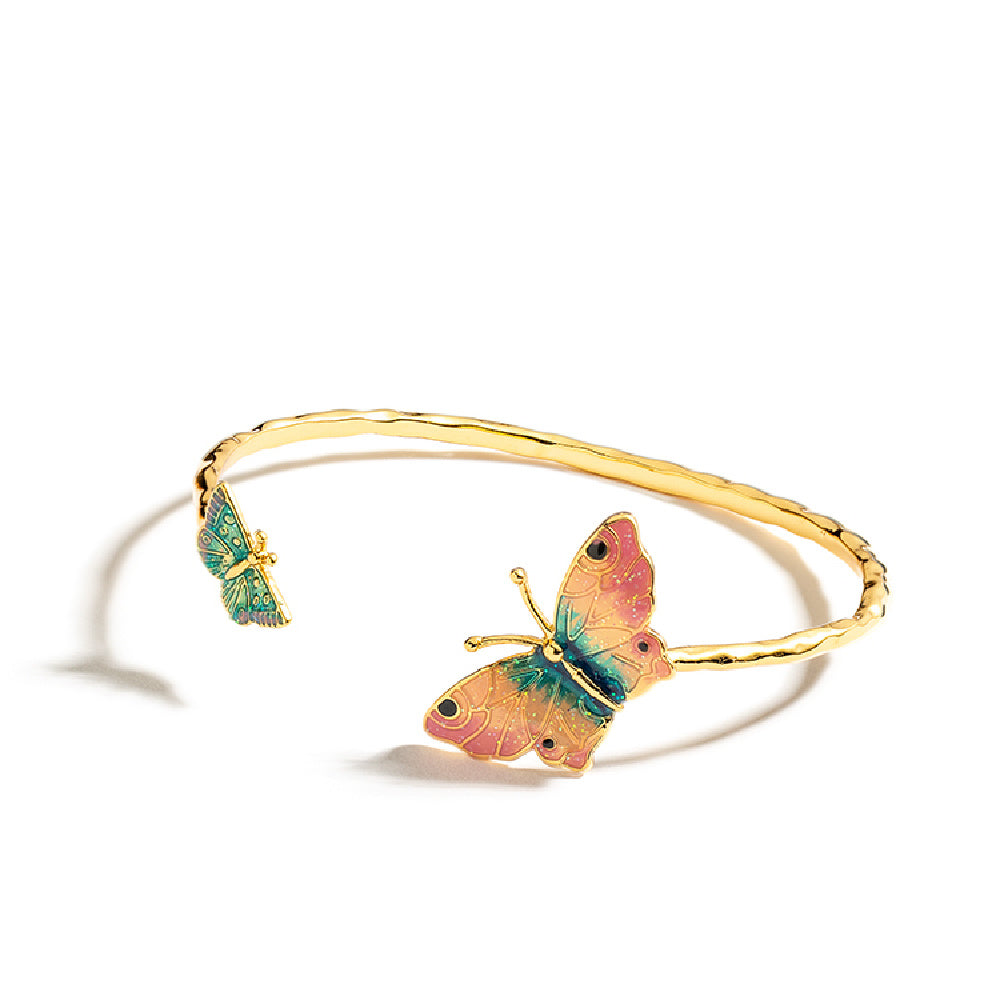 DROP OLIE Kleur Glazuur Special Interest Design Fashion Wild Butterfly Bracelet