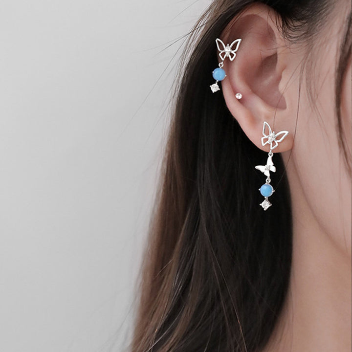 Modische Persönlichkeit Frauen asymmetrische Ohrringe