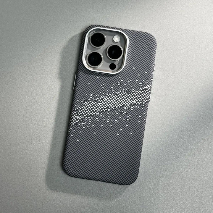 Phone Case Carbon Fiber Pattern Magnetic Suction Drop-resistant Protective Cover