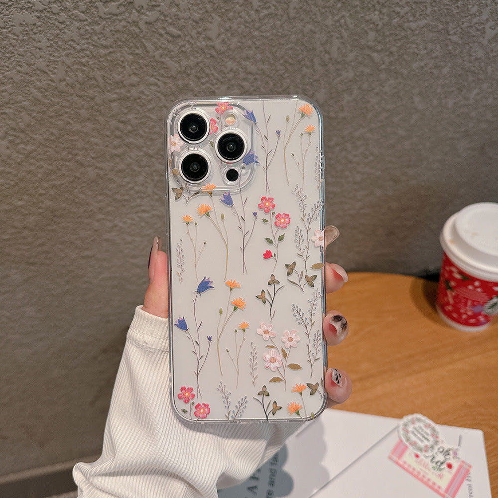 Ins floral phore flower case