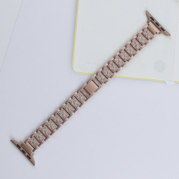 Trí choirnín Strap Alloy Strap Strap Beag Diamond Iomlán