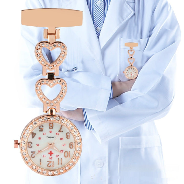 Roller Diamond Nurse's Watch Hangend Chest Watch Portable Pocket Watch Ladies