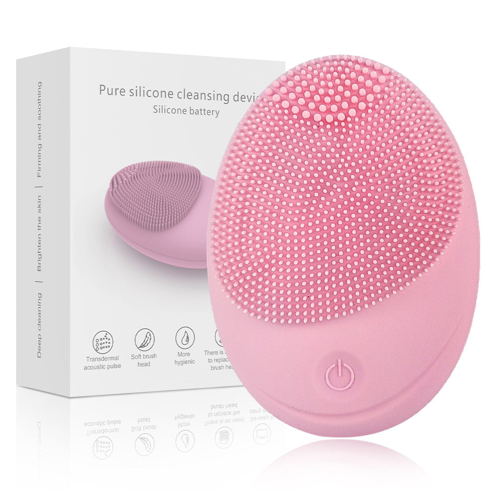 Instrument de massage de lavage de visage de beauté Instrument de nettoyage en silicone électrique