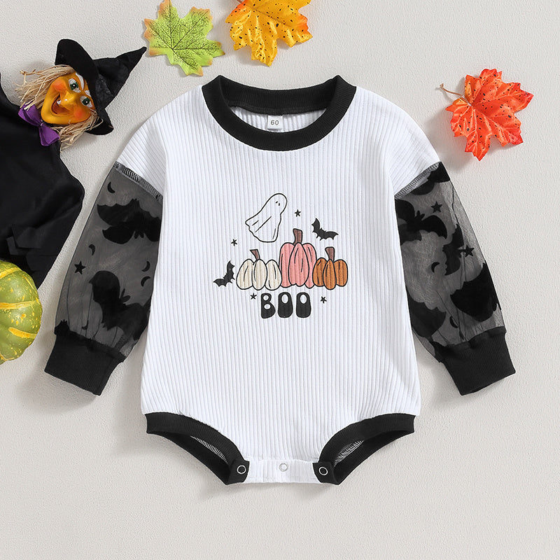 Autumn Halloween Rompper Camisa de un bebé de una pieza