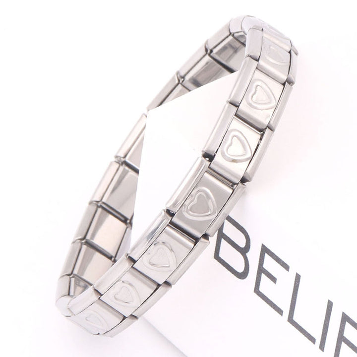 Bracelete de moda Material de aço inoxidável eletroplacado Pulseira personalizada removível