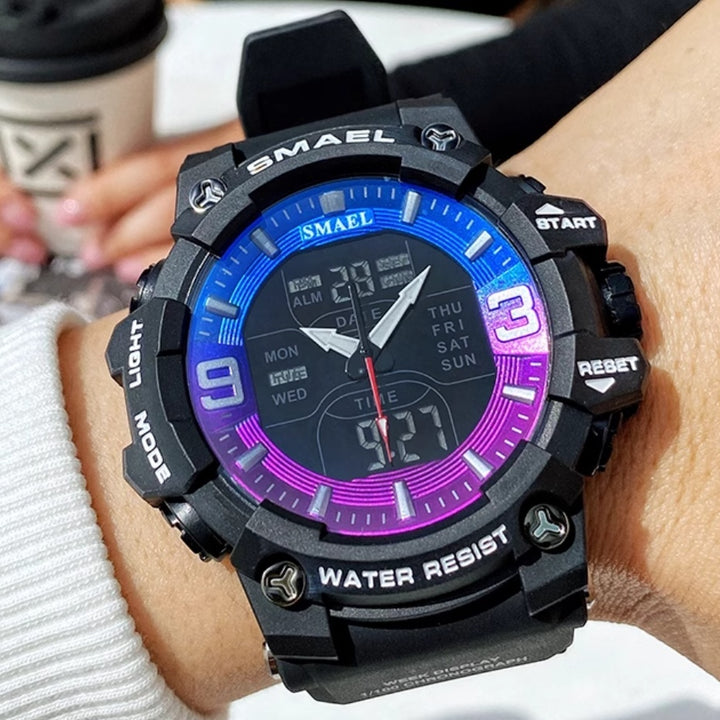 Sports Water Water Electronic Watch Multi-Function Training Clock Clock reloj de alarma