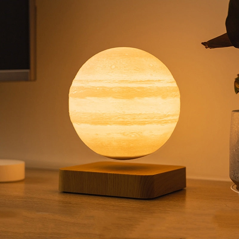 Lampada da tavolo da levitazione magnetica Luce lunare di stampa 3D pianeta luce notturna