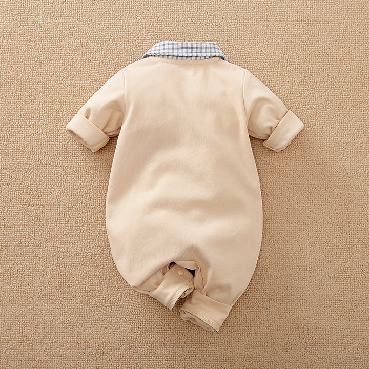 Faux vêtements externes de vêtements nouveau-nés crawl