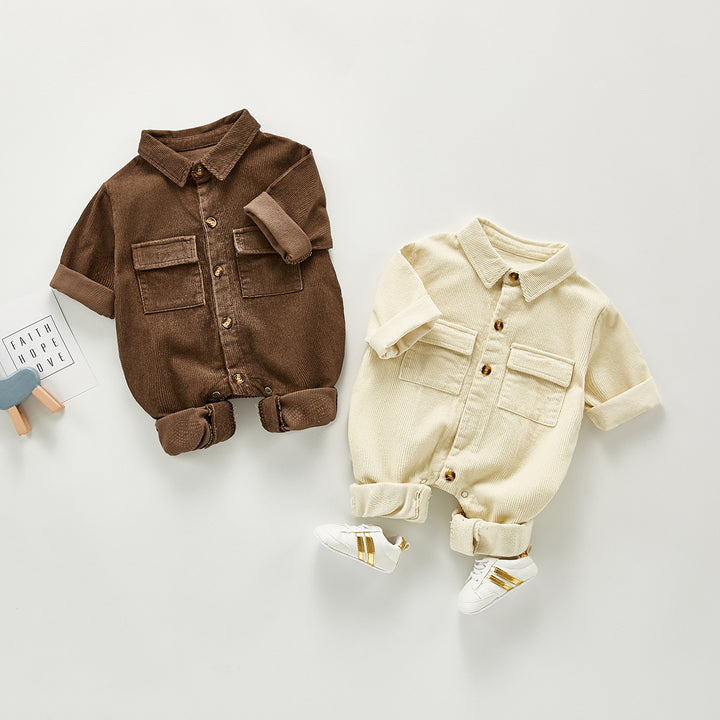 One-Piece Outing Clothes Baby Light Casual Romper Jacket