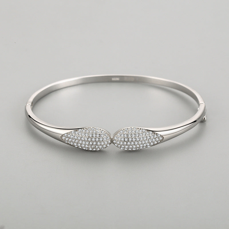 Elegantes hochgradiges Diamant S925 Silberarmband