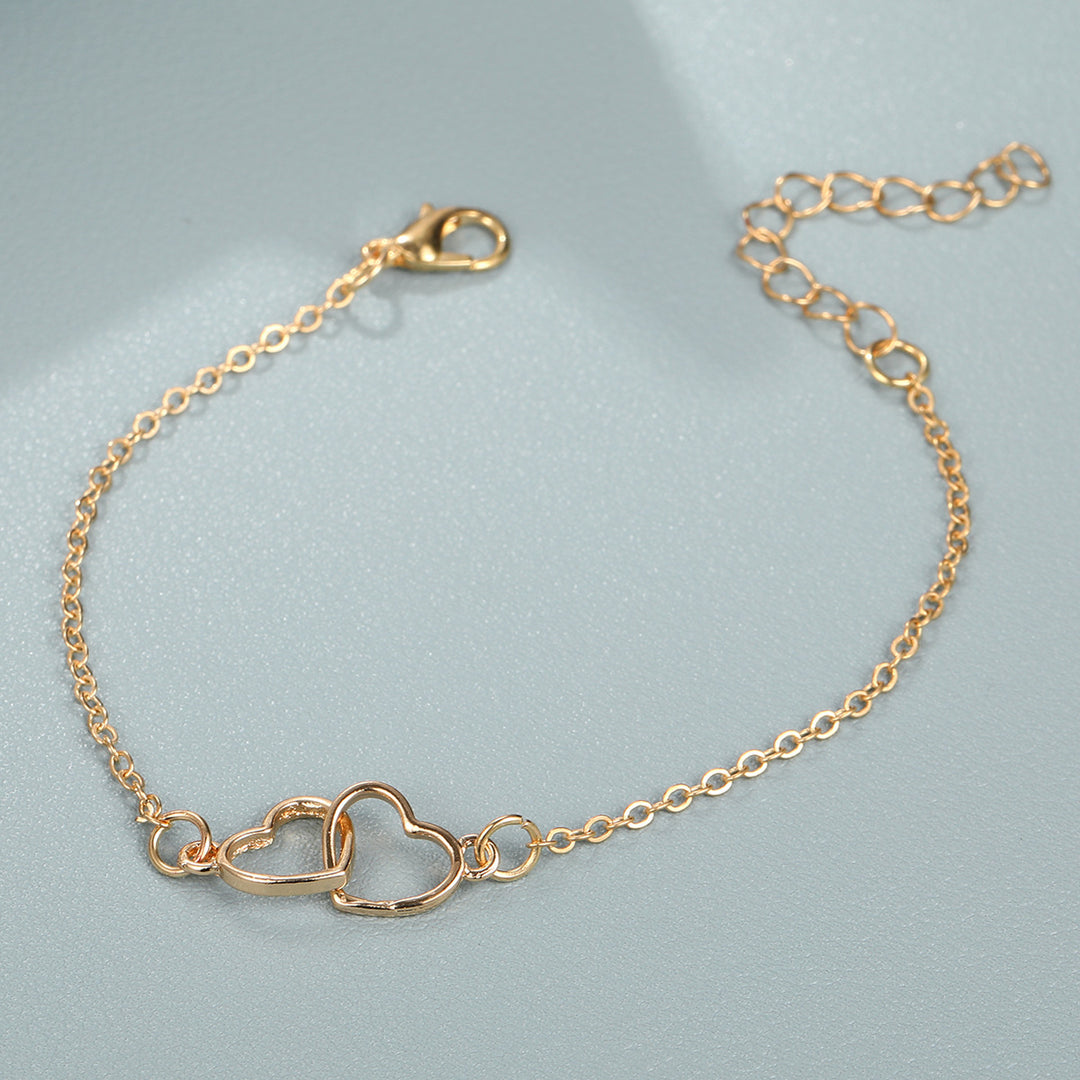 Women's Fashion Alloy Heart Shaped Bracelet