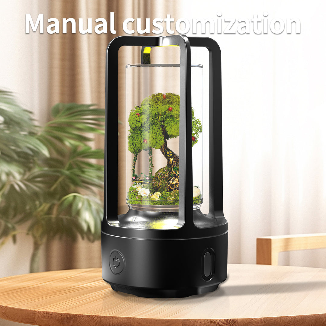 Geen accessoires 2 in 1 DIY Audiocrystal Light en Bluetooth -luidspreker Gift Touch Resin Night Light