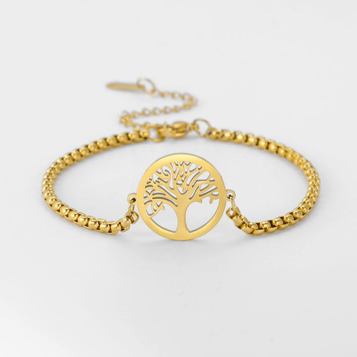 Style Hollow Life Tree Pendant Bracelet
