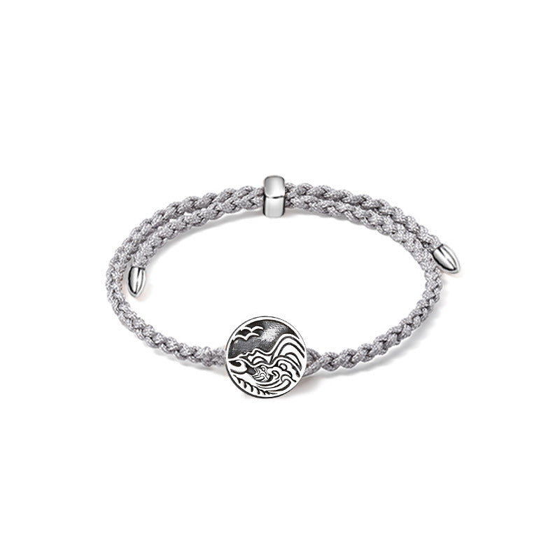 Love Oath Sterling Silver Couple Bracelet