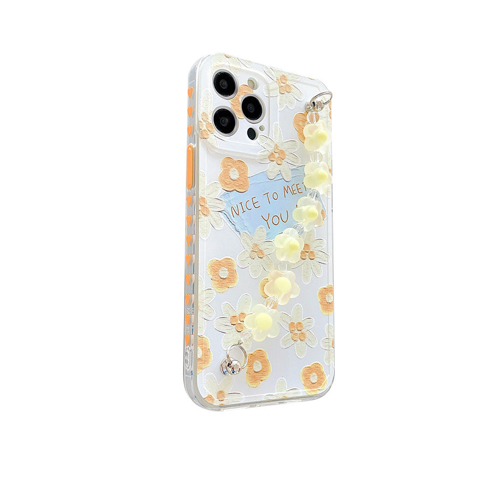 Small Yellow Flower Chain Phone Case