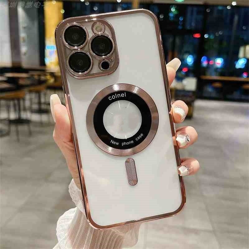 All-inclusive Lens Transparent Plating Phone Case